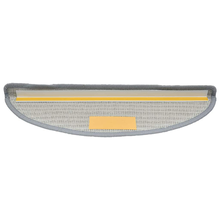 Covorașe pentru scări, 30 buc., 56x17x3 cm, gri, semirotunde - WALTI WALTI
