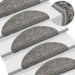 Covorașe pentru scări, 30 buc., 56x17x3 cm, gri, semirotunde - WALTI WALTI