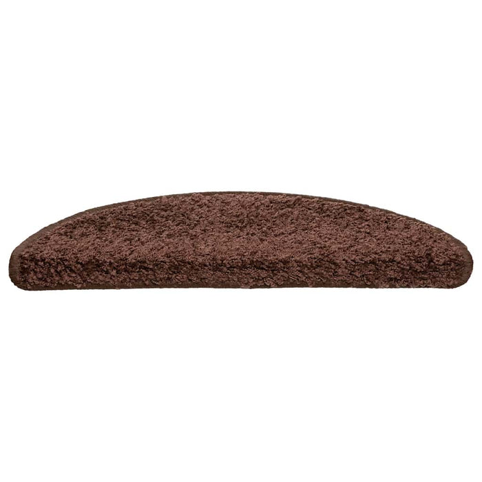 Covorașe pentru scări, 30 buc., 56x17x3 cm, maro, semirotunde - WALTI WALTI