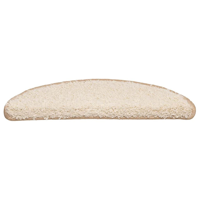 Covorașe pentru scări, 30 buc., 56x17x3 cm, crem, semirotunde - WALTI WALTI