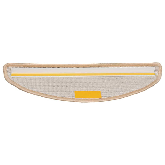 Covorașe pentru scări, 30 buc., 56x17x3 cm, crem, semirotunde - WALTI WALTI