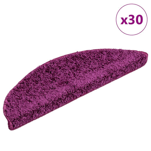 Covorașe scări, 30 buc., 56x17x3 cm, violet, semirotunde - WALTI WALTI