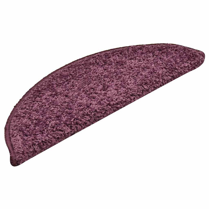 Covorașe pentru scări, 30 buc., 56x17x3 cm, violet închis, semirotunde - WALTI WALTI