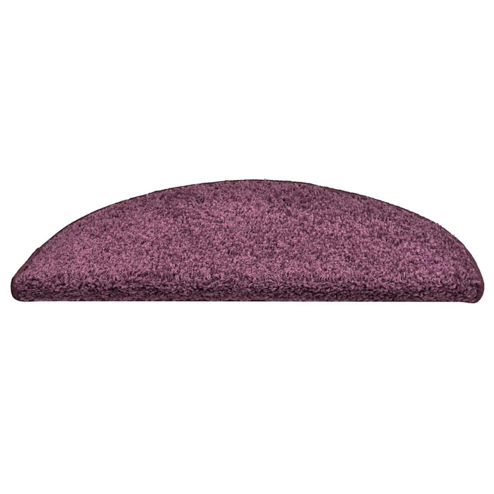 Covorașe pentru scări, 30 buc., 56x17x3 cm, violet închis, semirotunde - WALTI WALTI
