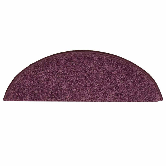 Covorașe pentru scări, 30 buc., 56x17x3 cm, violet închis, semirotunde - WALTI WALTI