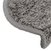 Covorașe pentru scări, 30 buc., 65x21x4 cm, gri, semirotunde, mari - WALTI WALTI