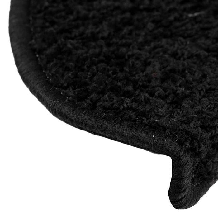 Covorașe pentru scări, 30 buc., 65x21x4 cm, negru, semirotunde, mari - WALTI WALTI