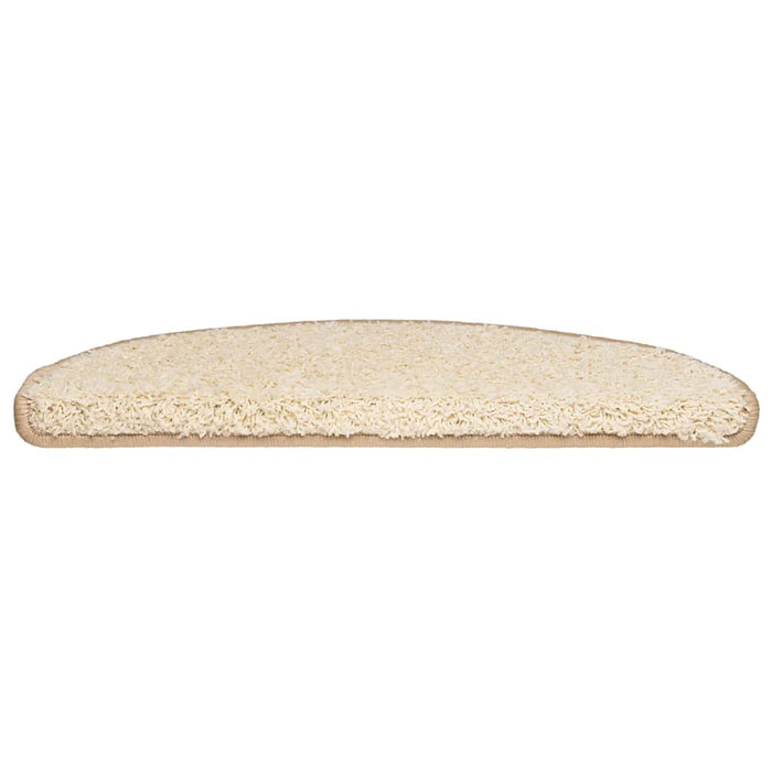 Covorașe pentru scări, 30 buc., 65x21x4 cm, crem, semirotunde, mari - WALTI WALTI