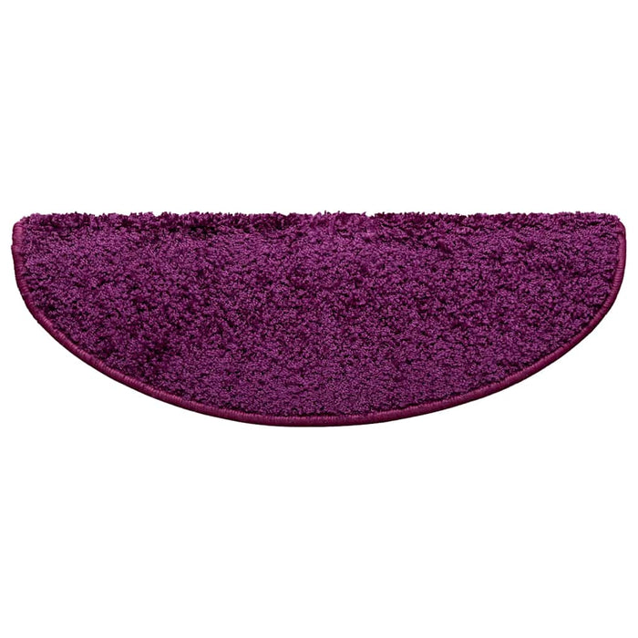 Covorașe scări, 30 buc., 65x21x4 cm, violet, semirotunde, mari - WALTI WALTI
