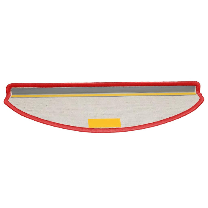 Covorașe pentru scări, 30 buc., 65x21x4 cm, roșii, semirotunde, mari - WALTI WALTI