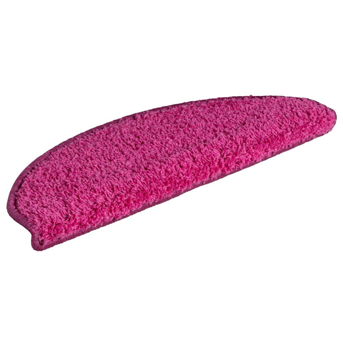 Covorașe pentru scări, 30 buc., 65x21x4 cm, roz, semirotunde, mari - WALTI WALTI