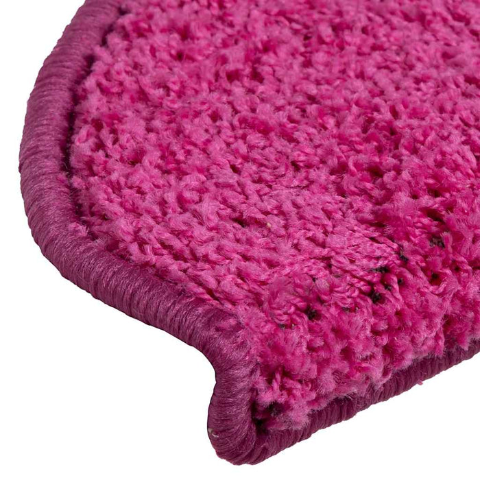 Covorașe pentru scări, 30 buc., 65x21x4 cm, roz, semirotunde, mari - WALTI WALTI