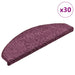 Covorașe scări, 30 buc., 65x21x4 cm, violet închis, semirotunde, mari - WALTI WALTI
