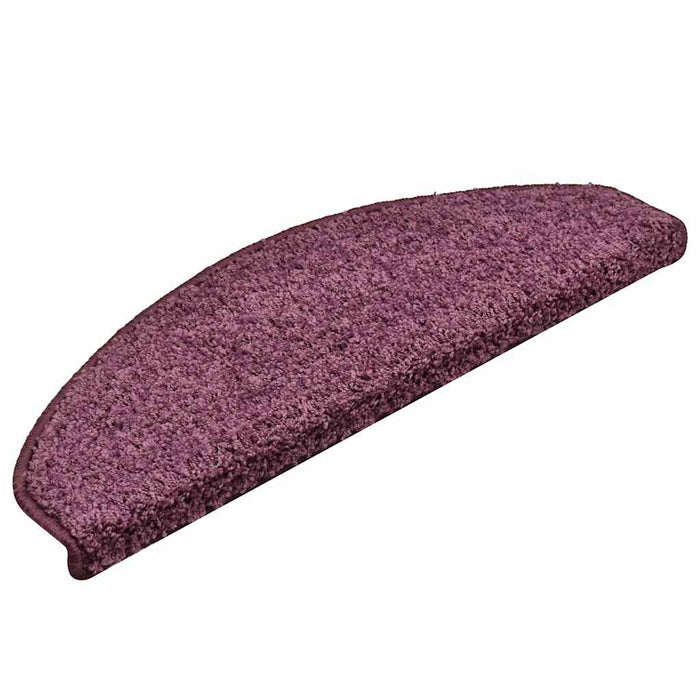 Covorașe scări, 30 buc., 65x21x4 cm, violet închis, semirotunde, mari - WALTI WALTI