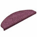 Covorașe scări, 30 buc., 65x21x4 cm, violet închis, semirotunde, mari - WALTI WALTI