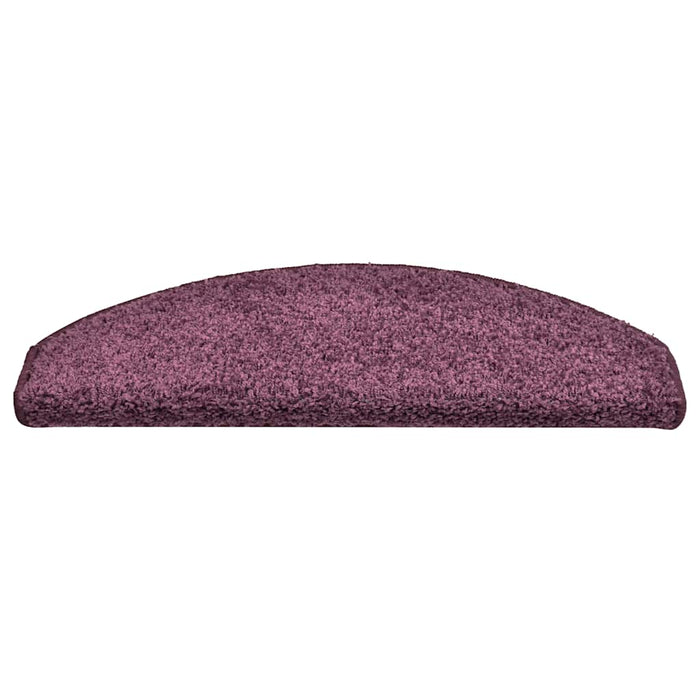 Covorașe scări, 30 buc., 65x21x4 cm, violet închis, semirotunde, mari - WALTI WALTI