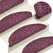 Covorașe scări, 30 buc., 65x21x4 cm, violet închis, semirotunde, mari - WALTI WALTI