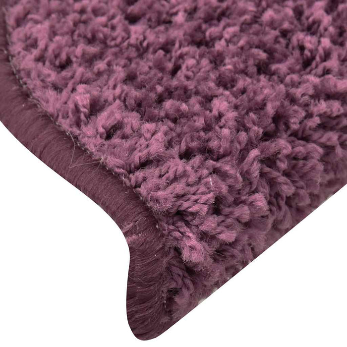 Covorașe scări, 30 buc., 65x21x4 cm, violet închis, semirotunde, mari - WALTI WALTI