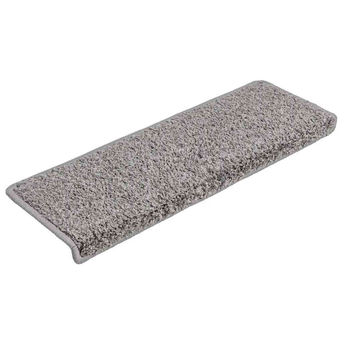 Covorașe pentru scări, 30 buc., 65x21x4 cm, gri, cu margini dreptunghiulare WALTI