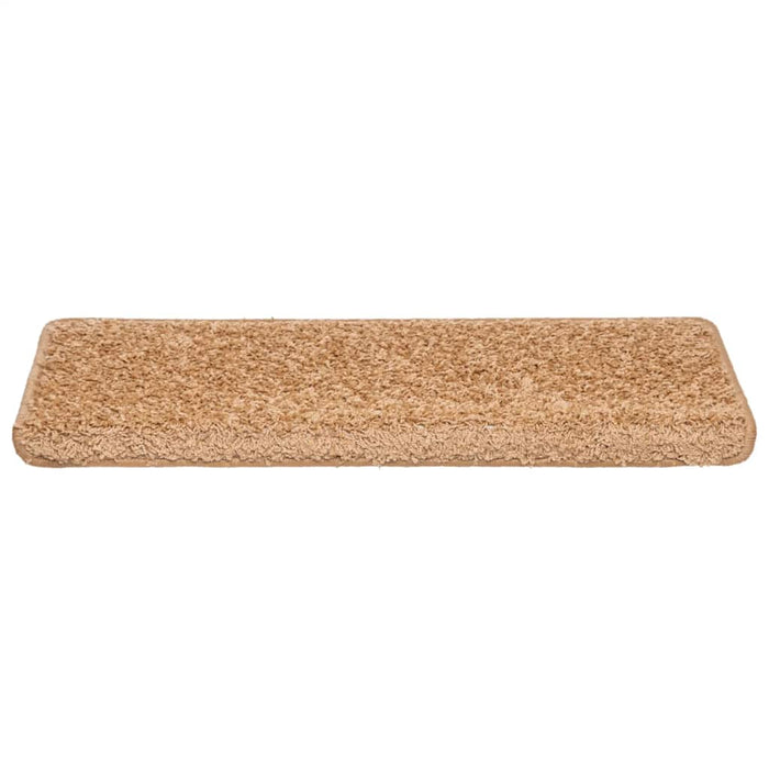 Covorașe pentru scări, 30 buc., 65x21x4 cm, bej, cu margini dreptunghiulare WALTI