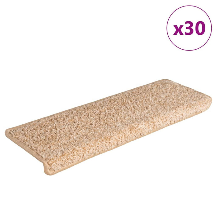 Covorașe pentru scări, 30 buc., 65x21x4 cm, margini dreptunghiulare aurii WALTI