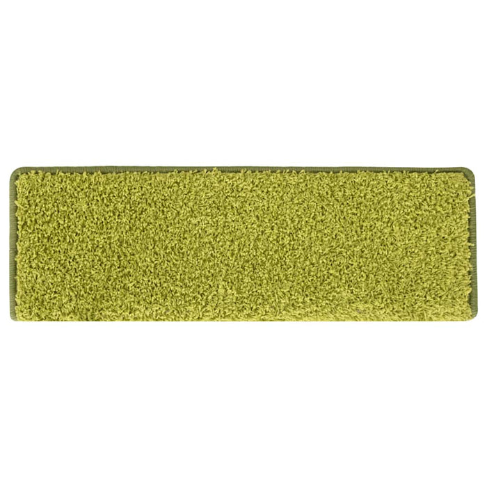 Covorașe pentru scări, 30 buc., 65x21x4 cm, margini dreptunghiulare verzi - WALTI WALTI