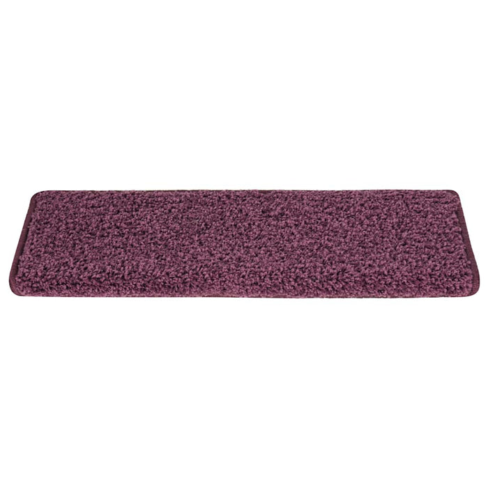 Covorașe pentru scări, 30 buc., 65x21x4 cm, violet închis, cu margini dreptunghiulare - WALTI WALTI