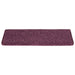 Covorașe pentru scări, 30 buc., 65x21x4 cm, violet închis, cu margini dreptunghiulare - WALTI WALTI