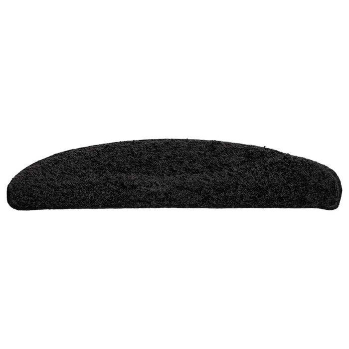Covorașe pentru scări, 20 buc., 56x17x3 cm, negre, semirotunde - WALTI WALTI