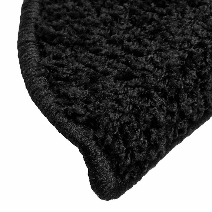 Covorașe pentru scări, 20 buc., 56x17x3 cm, negre, semirotunde - WALTI WALTI