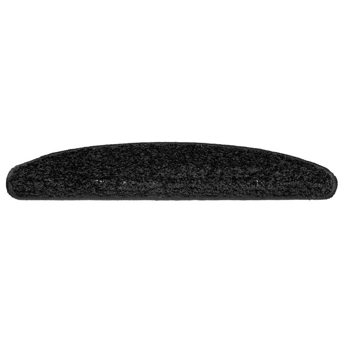 Covorașe pentru scări, 20 buc., 65x21x4 cm, negru, semirotunde, mari - WALTI WALTI