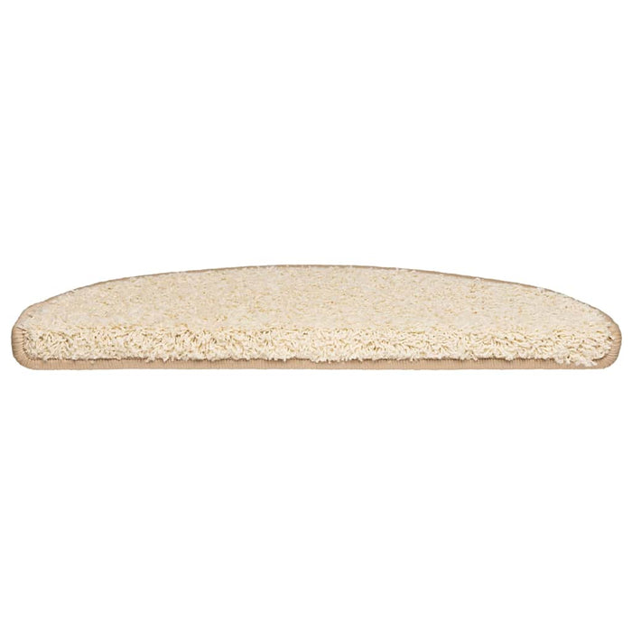 Covorașe pentru scări, 20 buc., 65x21x4 cm, crem, semirotunde, mari - WALTI WALTI