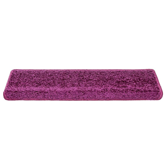 Covorașe pentru scări, 20 buc., 65x21x4 cm, violet, cu margini dreptunghiulare WALTI