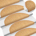 Covorașe scară autoadezive aspect sisal 30 buc 56x17x3 cm sisal - WALTI WALTI