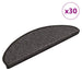 Covorașe scări autoadezive, 30 buc. antracit 65x21x4 cm sisal - WALTI WALTI