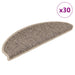 Covorașe scări autoadezive, 30 buc. bej 65x21x4 cm aspect sisal - WALTI WALTI