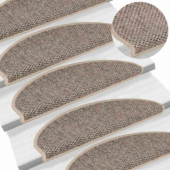 Covorașe scări autoadezive, 30 buc. bej 65x21x4 cm aspect sisal - WALTI WALTI