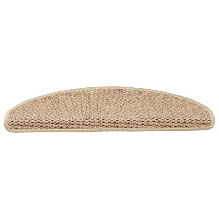 Covorașe scări autoadezive 30buc nisipiu 65x21x4cm aspect sisal - WALTI WALTI