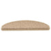 Covorașe scări autoadezive 30buc nisipiu 65x21x4cm aspect sisal - WALTI WALTI