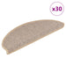 Covorașe scări autoadezive 30 buc. bej deschis 65x21x4 cm sisal - WALTI WALTI