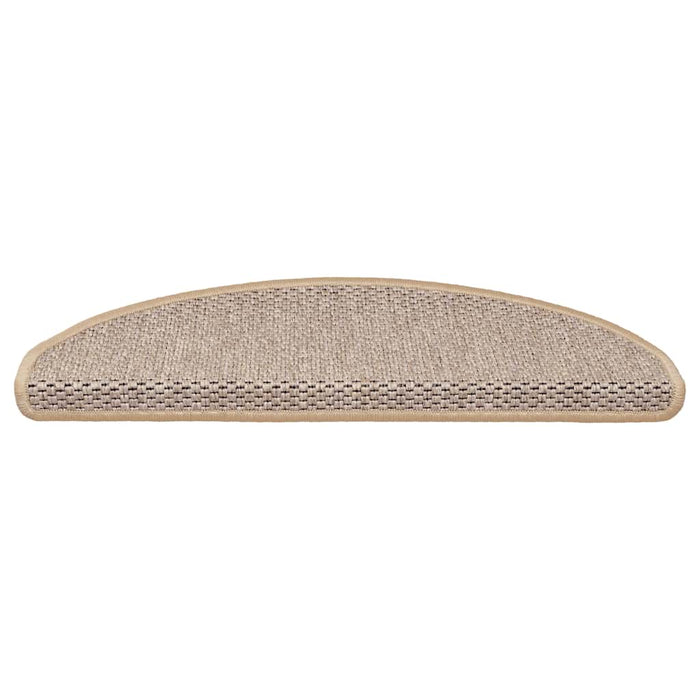 Covorașe scări autoadezive 30 buc. bej deschis 65x21x4 cm sisal - WALTI WALTI