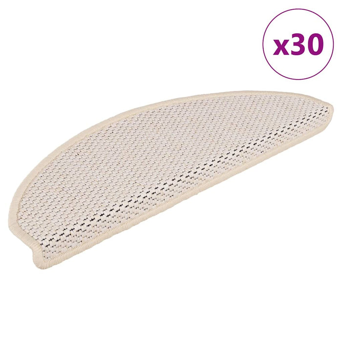 Covorașe scară autoadezive aspect sisal 30 buc 65x21x4cm Berber WALTI