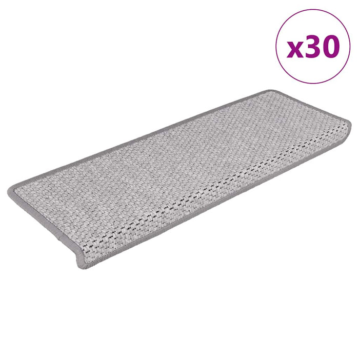 Covorașe scară autoadezive aspect sisal 30 buc Platina WALTI