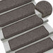Covoraș scări autoadeziv 30 buc. gri&bej 65x21x4cm aspect sisal - WALTI WALTI