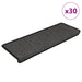 Covorașe autoadezive scări 30 buc antracit 65x21x4 aspect sisal - WALTI WALTI