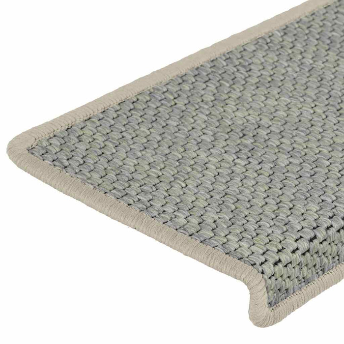 Covorașe scară autoadezive aspect sisal 30 buc 65x21x4 cm verde WALTI