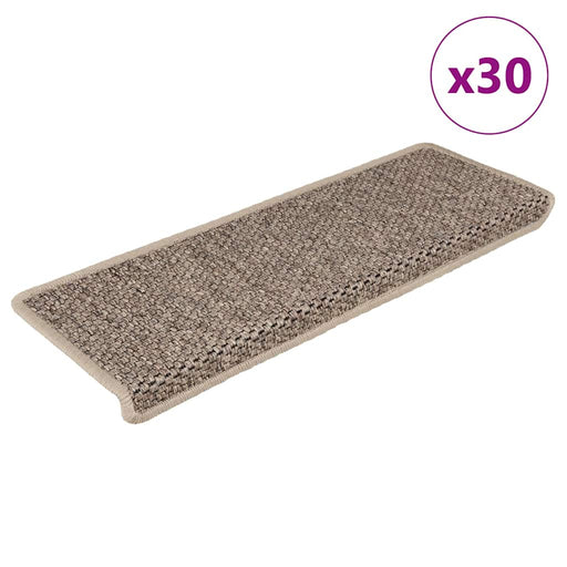 Covorașe scări autoadezive, 30 buc. bej 65x21x4 cm aspect sisal - WALTI WALTI