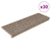 Covorașe scări autoadezive, 30 buc. bej 65x21x4 cm aspect sisal - WALTI WALTI