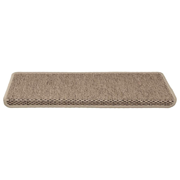 Covorașe scări autoadezive 30buc nisipiu 65x21x4cm aspect sisal WALTI