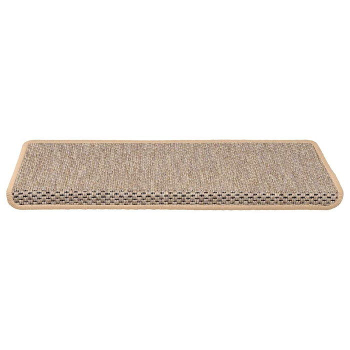 Covorașe scări autoadezive 30 buc. bej deschis 65x21x4 cm sisal WALTI